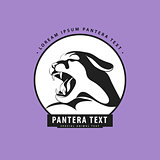 Designer logo with panther