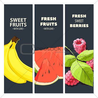 Bright fruit cards