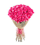 Flower bouquet of 50 pink roses