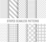 Striped seamless patterns collection.