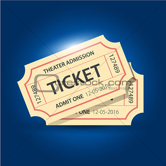 Set of eleven vector tickets and coupons templates