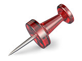 Red push pin.3D