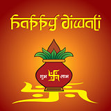 Diwali greeting background