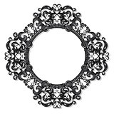 round carved vintage frame for picture or photo
