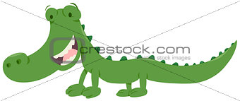 cute crocodile animal character