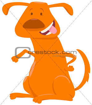 happy dog cartoon