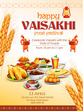 Happy Vaisakhi Punjabi festival celebration background