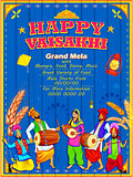 Happy Vaisakhi Punjabi festival celebration background
