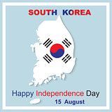 15 August Happy Independence Day South Korea