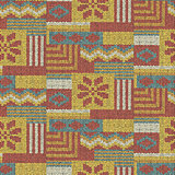 Knit pattern, seamless wool textile
