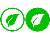 simple leaf icon