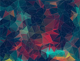 Flat Retro triangle Background. geometric shapes. . Colorful mosaic pattern.