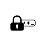 Safety Access and Password Protection Icon.
