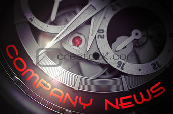 Company News on Old Watch Mechanism. 3D.