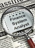 We're Hiring Finance System Analyst. 3D.