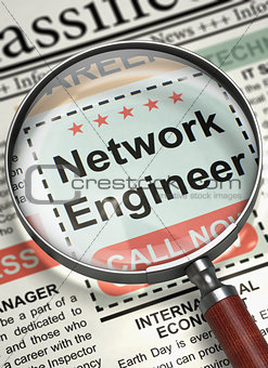Network Engineer Wanted. 3D.