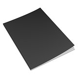 Empty Black Book Template