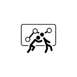 Teamwork Icon. Flat Design.