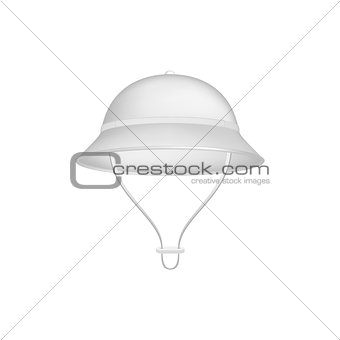 Pith helmet in white design