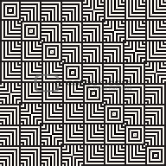 Stylish Lines Maze Lattice. Ethnic Monochrome Texture. Abstract Geometric Background. Vector Seamless Black and White Pattern.