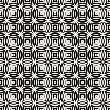 Vector Seamless Geometric Rounded Lines Pattern. Abstract Geometric Background Design