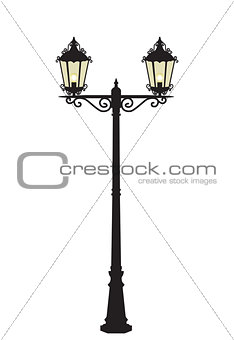 Vector street lamp