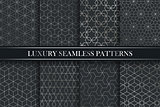 Luxury ornamental seamless gradient patterns. Vector collection.