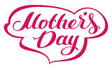 Mothers Day lettering text for greeting card