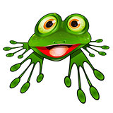 Cheerful Green Frog