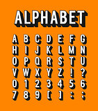 Retro alphabet.
