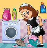 Cleaning lady theme image 5