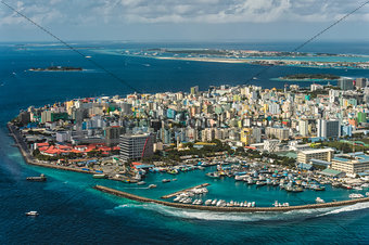 Maldivian capital from above