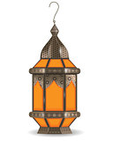 Ramadan Kareem realistic 3d lantern, isolated on white background. Vector illustration.