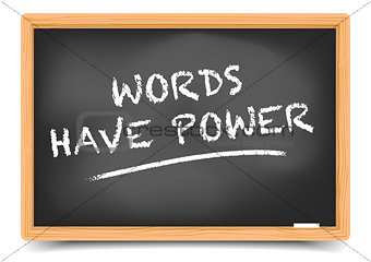 Blackboard Words Have Power