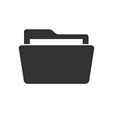 Folder icon on white
