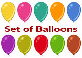 Holiday Balloons Set