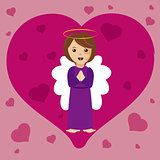 angel with heart