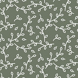 Line branches seamless vector pattern.