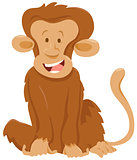 funny monkey animal character