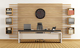 Modern wooden office