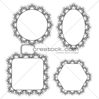 Set of Circle Decorative Frames