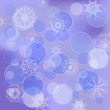 Snowflakes Blue Background