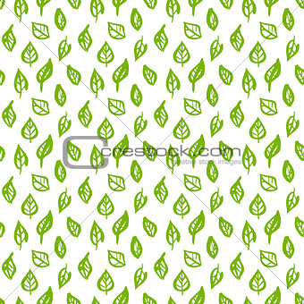 Nature Green Leaf Seamless Pattern