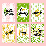 Spring Greetings Trendy Brochures