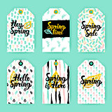 Spring Nature Trendy Gift Labels