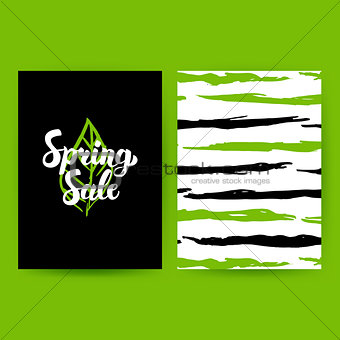Spring Sale Green Poster