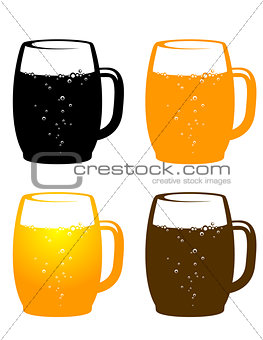 colorful beer mug