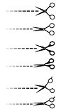set of black scissors