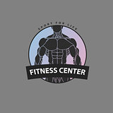 Embossed body for the logo of the fitness center