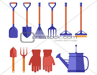 colorful garden tools for gardening landscaping